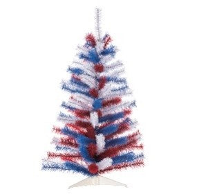 Red White and Blue Pine Tree