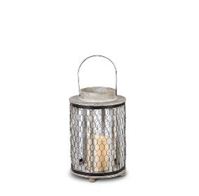 Wood & Metal Honeycomb Lantern