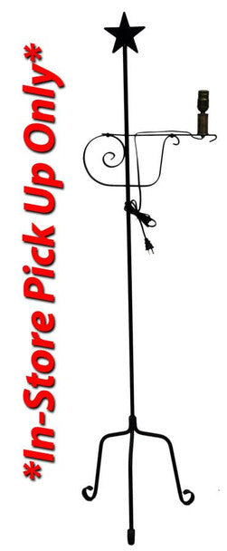 Amish Made Iron - Tall Lamp with Star