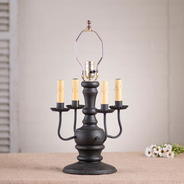 Cedar Creek Lamp Base in Americana Black