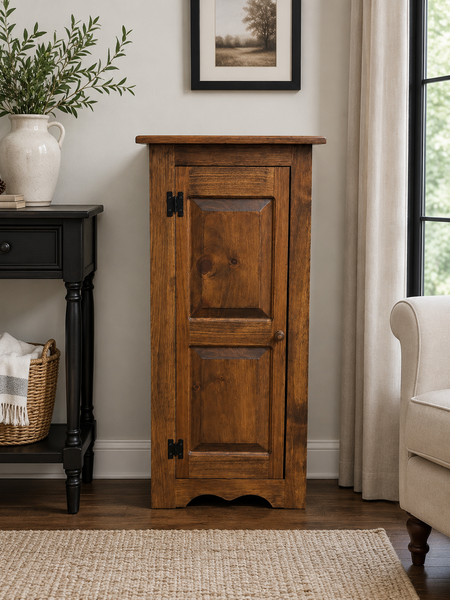 Pie Safe - LW500-58-42" Single Door with Raised Panels-Special Walnut