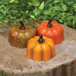 Pumpkin Tealight, 3 Asstd.