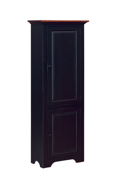 Bookcase-J150 6' Narrow with Solid Doors-Black