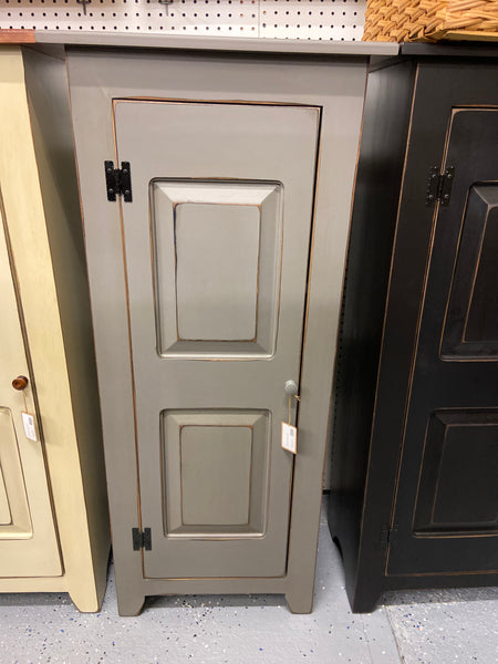 Pie Safe-48" Single Door with Raised Panel - Gray