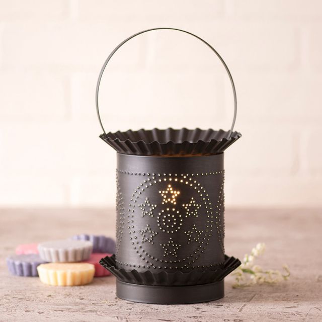 Jumbo Tartwarmer with Circle Star in Kettle Black