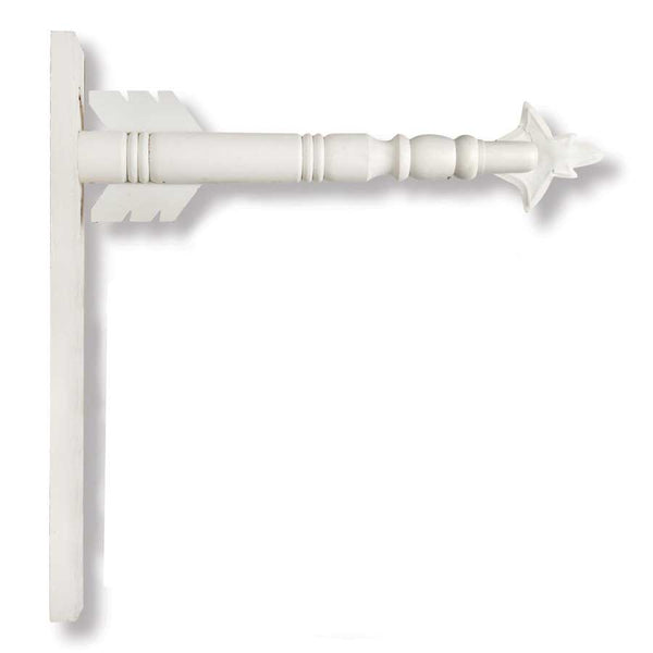 Wooden Arrow Holder - White