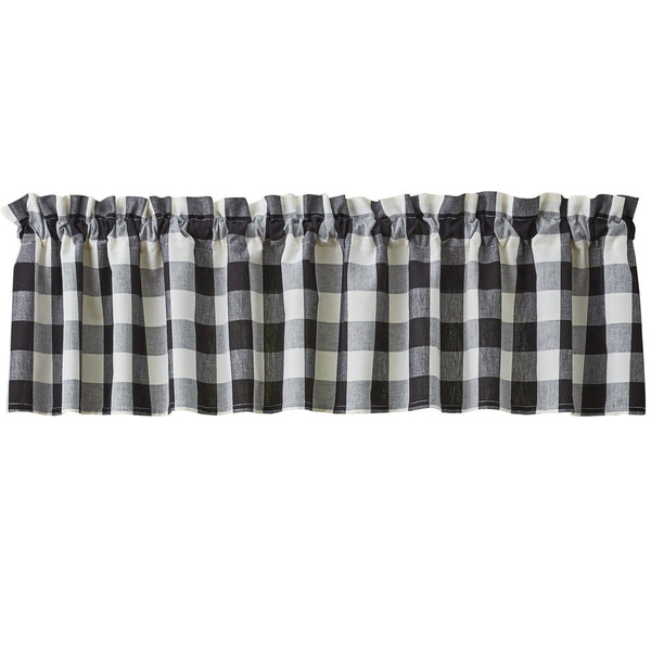 Wicklow Black Check Unlined Valance