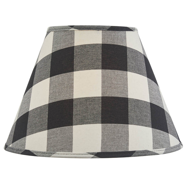 Wicklow Check Lampshade - Black & Cream