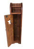 Toilet Paper Cabinet-Special Walnut with Star Cutout Door