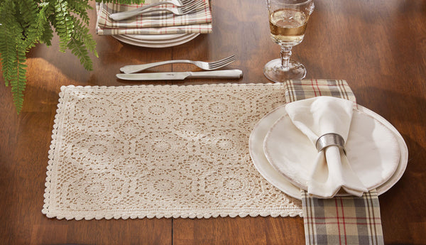 Lace Placemat - Cream