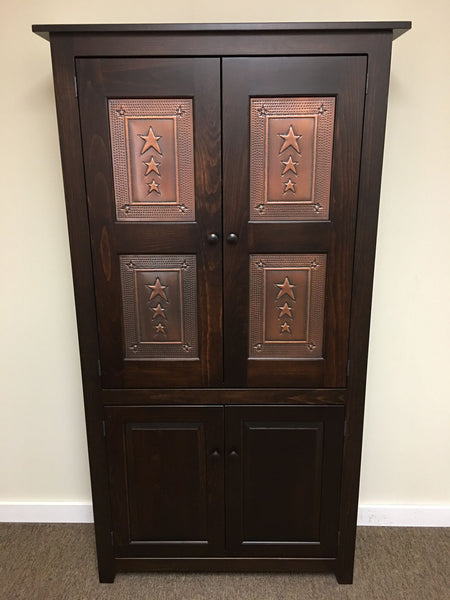 Pantry with Copper Star Tin Panels