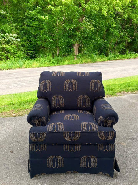 Black Mustard Weeping Willow Chair