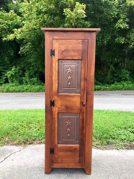 Pie Safe - 56" Single Door with Copper Star Tin Panels