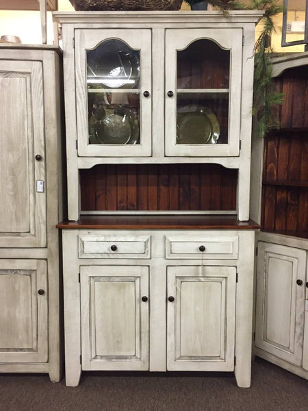 Hutch-CT107 Classic-Antique White with Michael’s Cherry
