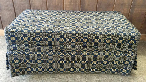 Black Mustard Lovers Lane Storage Ottoman