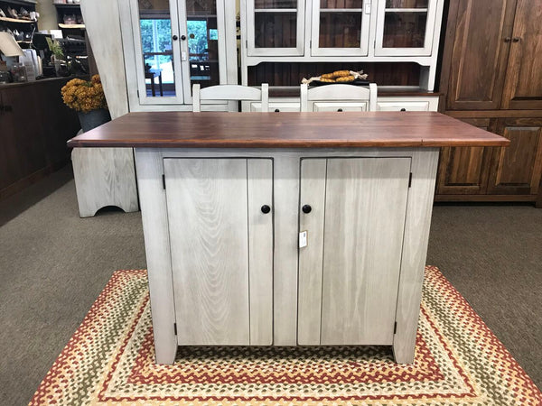 Amish Island - Standard Base with No Drawers & Large Top