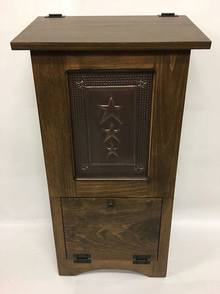 Potato & Onion Bin with Star Tin Panel