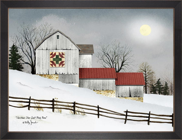 Christmas Star Quilt Block Barn