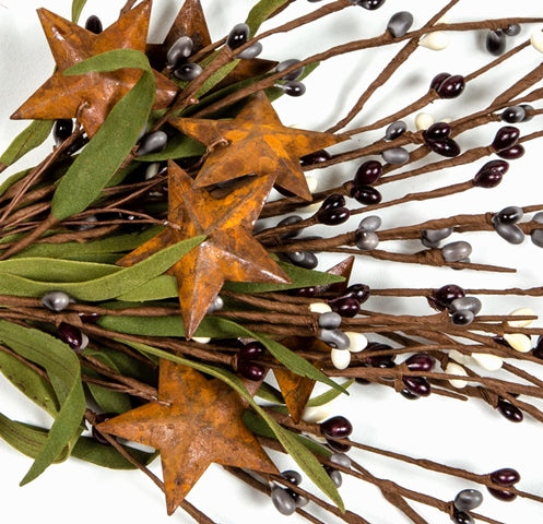 12" Rice Berry Pick with Stars