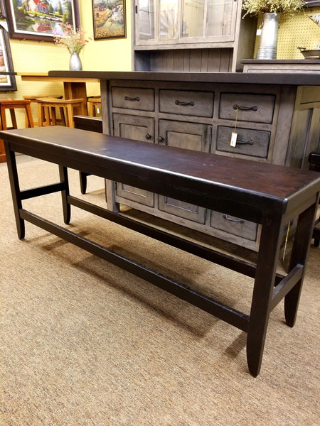 Bench-Clifton displayed in Antique Briar on Brown Maple Wood