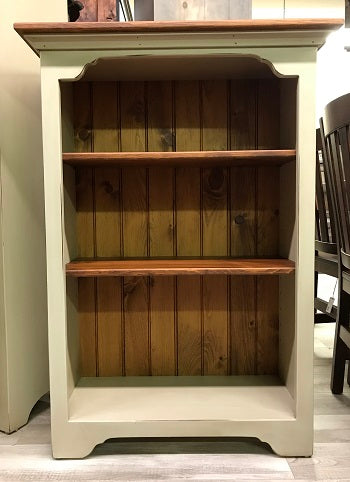 Bookcase-J23 Small-Gray with Cherry
