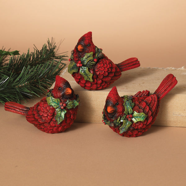 5"L Resin Cardinal Figurine