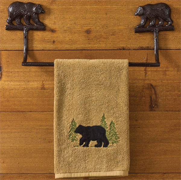 Cast Bear Towel Bar