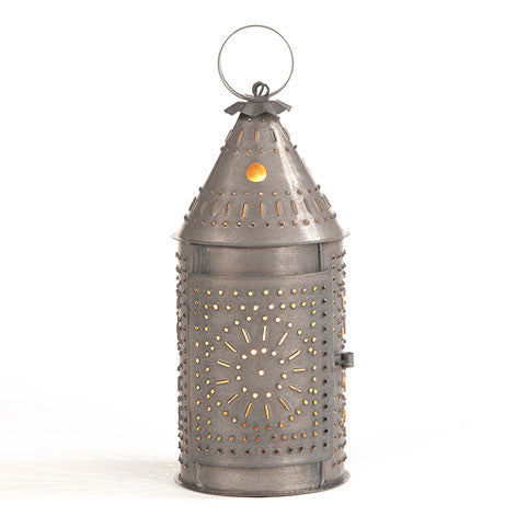 12" Revere Lantern in Blackened Tin