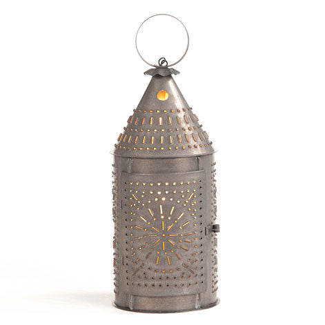 15" Revere Lantern in Blackened Tin