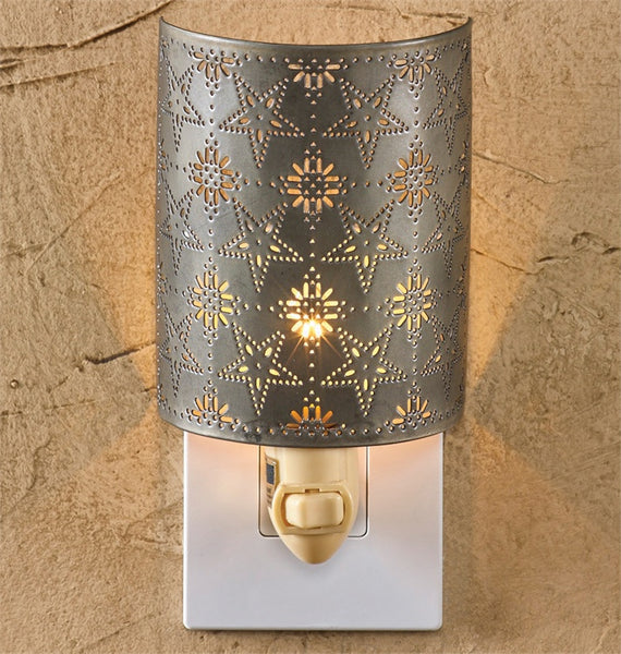 Tin Star Punched Night Light