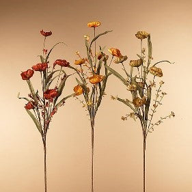 35"H Harvest Flower Spray, 3 Asst.