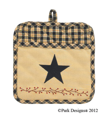 Star Patch Potholder With Pocket
