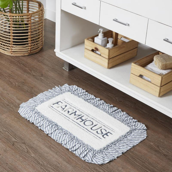 Sawyer Mill Blue Farmhouse Bath Mat