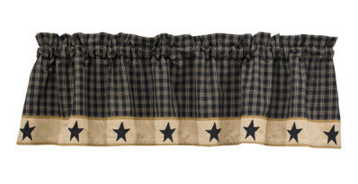 Sturbridge Star 60" x 14" Lined Valance