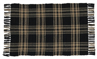Sturbridge 24" x 42" Rag Rug - Black