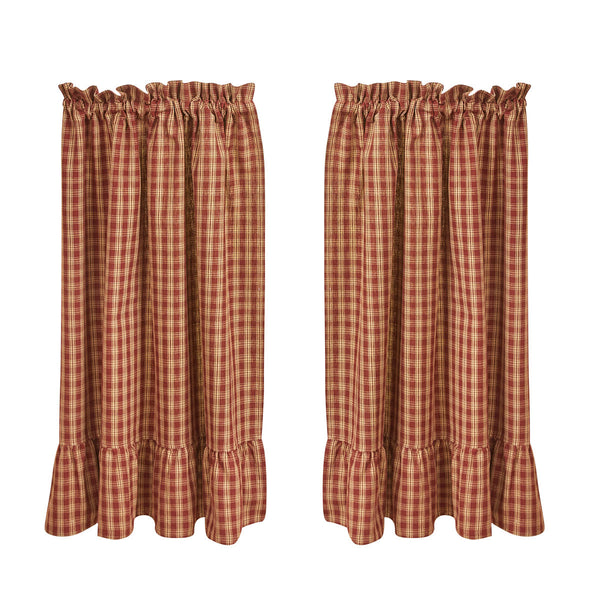 Sturbridge Plaid Ruffle Tiers - Wine