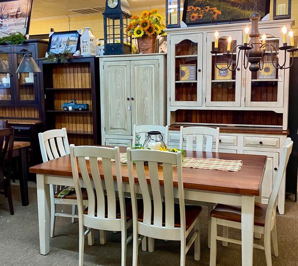 Furniture Collection: Dining Table, Hutch & Cabinet
