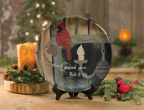 Cardinal You See Plate