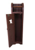 Cabinet-Toilet Paper - Burgundy with Star Cutout Door