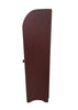 Cabinet-Toilet Paper - Burgundy with Star Cutout Door