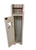 Toilet Paper Cabinet-Antique White with Star Cutout Door