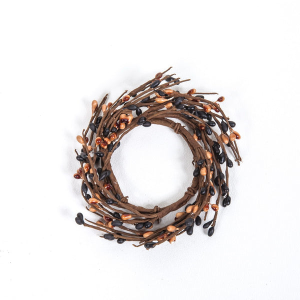 2.5" Candle Ring Black, Tan