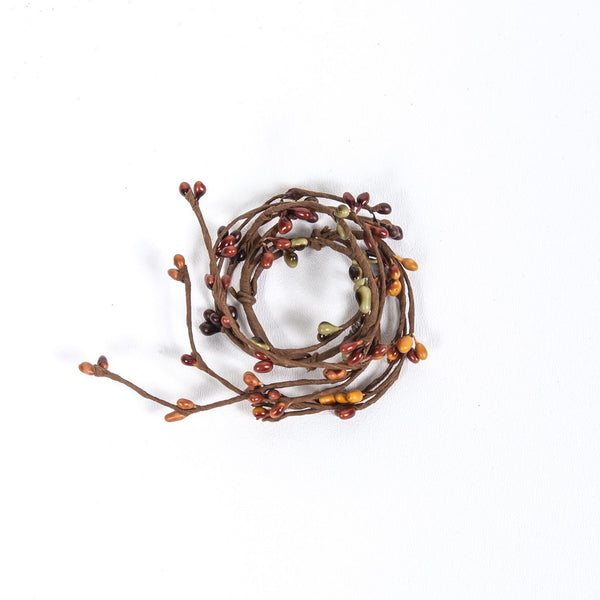 1.5" Candle Ring Burnt Orange, Mustard Mix
