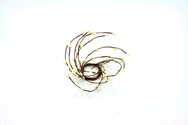 1.5" Rice Berry Candle Ring Cream