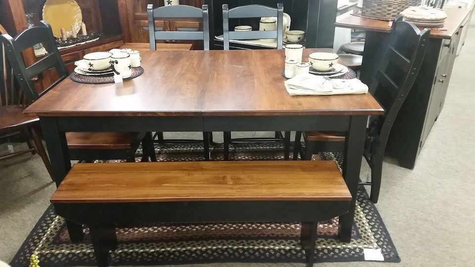 Table-5' Extension with 2-12" Leaves & Shaker Legs