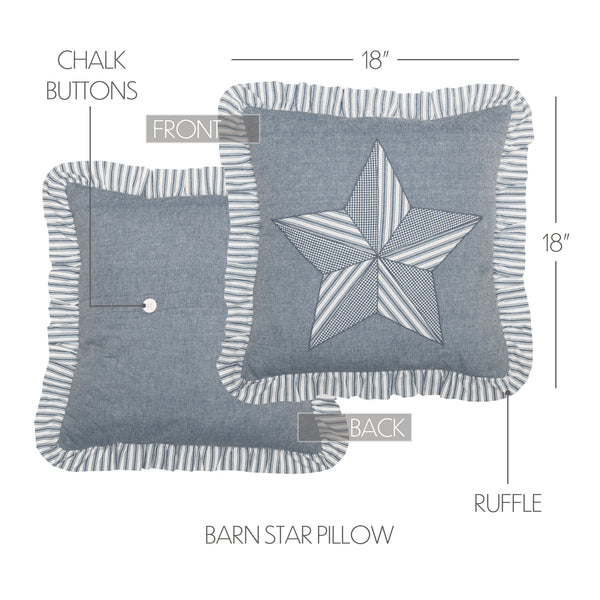 Sawyer Mill Blue Barn Star Pillow – KC Collections