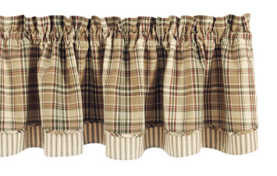 Thyme Lined Layered Valance