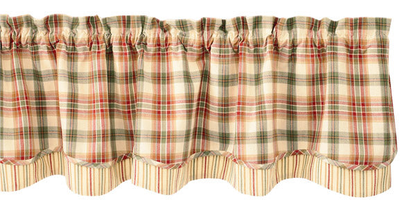 Lemon Pepper Lined Layered Valance
