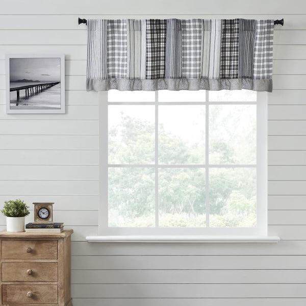 Sawyer Mill Black Patchwork Valance