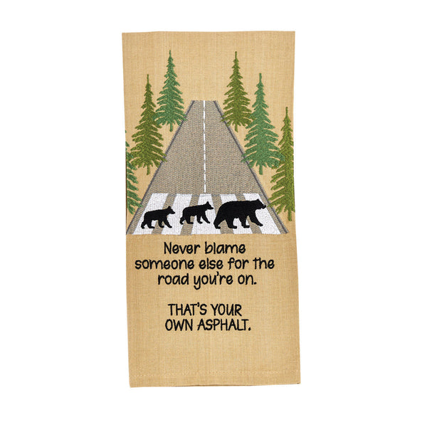 Your Own Asphalt Decorative Dishtowel